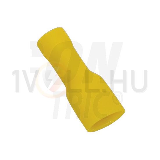 Csúszósaru 22,3mm hüvely teljesen szigetelt 41A sárga lapos 6,3x0,8 mm réz 4-6mm2 TRACON - STCSH6