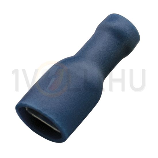 Csúszósaru 22mm hüvely teljesen szigetelt kék lapos 6,3x0,8 mm sárgaréz 1.5-2,5mm2 Haupa - 260416