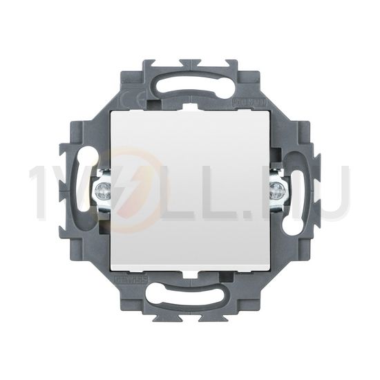 Dahlia 101 1P kapcsoló (+jelzőfény) betét közp. fedéllel 1M fehér süllyesztett rugós IP41 GEWISS - GW35031W