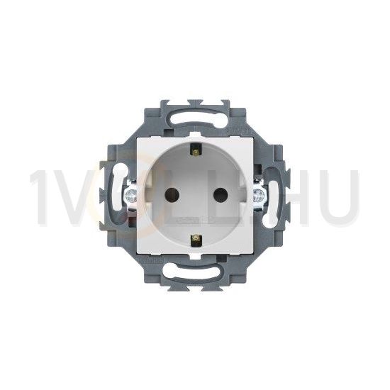 Dahlia 162 dugalj földelt gyerekzárral fehér IP41 modultartó rugós GEWISS - GW35206W