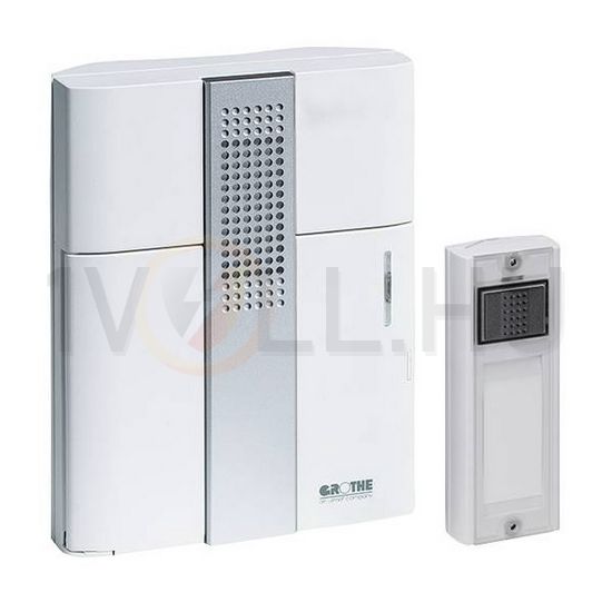 RF dallamcsengő szett 13dallam 8-12VAC v. 4x1,5VLR14/C 500m-hatótáv 86dB MISTRAL 200M GROTHE - 43305