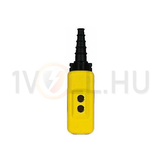 Darukapcsoló ház 2-pozíció IP65 műanyag sárga vezérlőáramköri Harmony XAC Schneider - XACA02