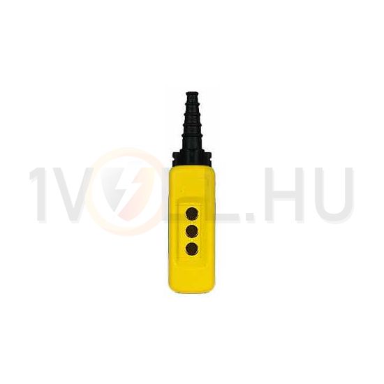 Darukapcsoló ház 3-pozíció IP65 műanyag sárga vezérlőáramköri Harmony XAC Schneider - XACA03