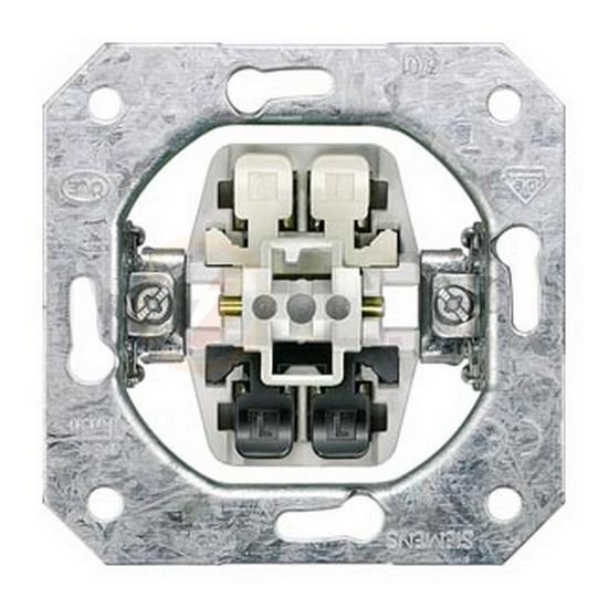 Delta 102 2P kapcsoló betét süllyesztett rugós IP20 billentyű/gomb 5TA SIEMENS - 5TA2112