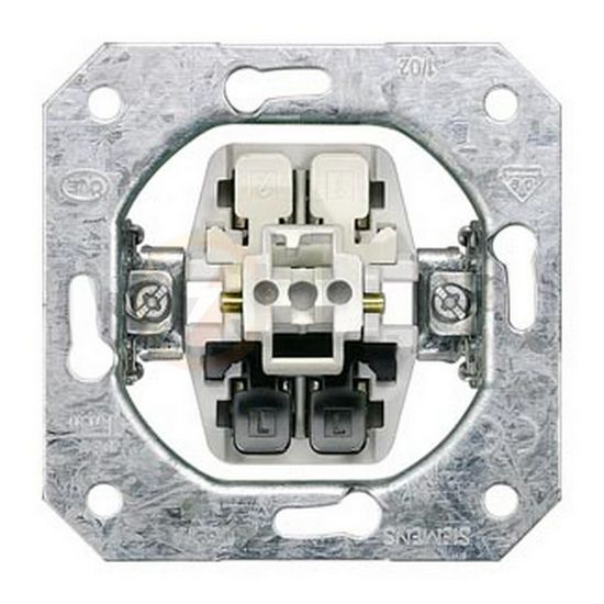 Delta 107 keresztkapcsoló betét süllyesztett rugós IP20 billentyű/gomb 5TA SIEMENS - 5TA2117