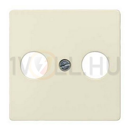 Delta fedlap TV-RD koax-antennadugaljhoz műanyag címketartó nélkül elektrofehér SIEMENS - 5TG2591