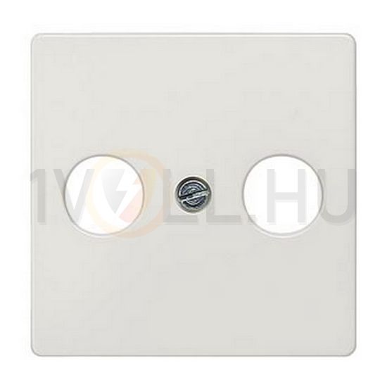 Delta fedlap TV-RD koax-antennadugaljhoz műanyag címketartó nélkül titánfehér SIEMENS - 5TG2561