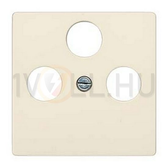 Delta fedlap TV-RD-SAT koax-antennadugaljhoz műanyag címketartó nélkül elektrofehér SIEMENS - 5TG2528-2