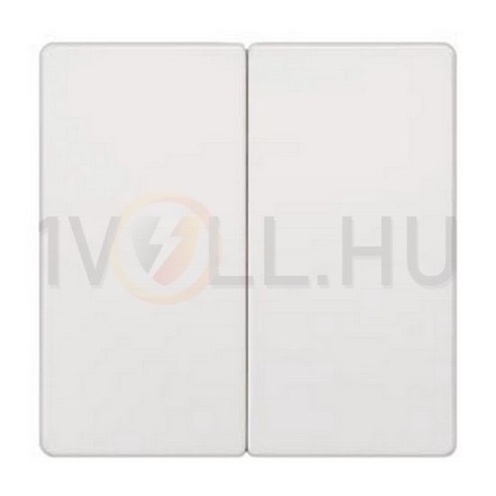 Delta I-System billentyű titánfehér kettős kapcs/nyg.-hoz fehér üres-jel IP20 műanyag SIEMENS - 5TG6205