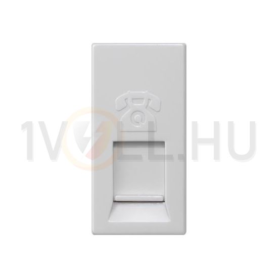Delta M-System telefon csatlakozó betét közp. fedéllel RJ11/RJ12 Cat3 fehér SIEMENS - 5TG9874-1TW