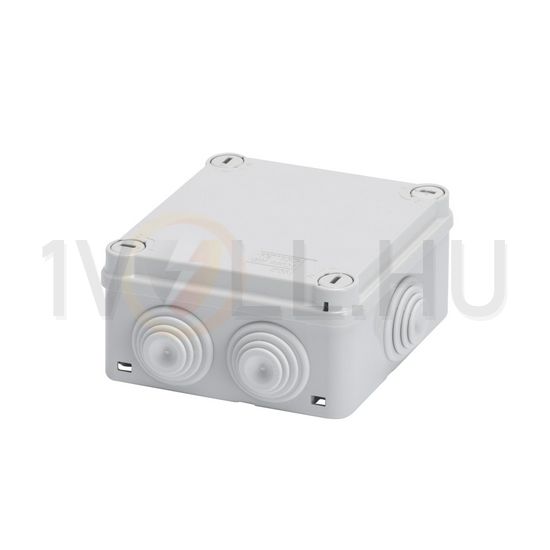 Doboz falonkívüli 1/4-fodulatos csavaros fedéllel membrános 120.5 x120.5x58mm (Belső: 100x100mm) IP55 44CE GEWISS - GW44024
