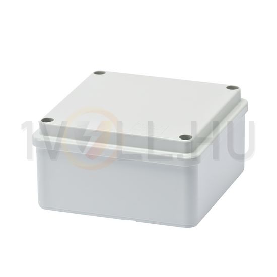 Doboz falonkívüli d29 fém csavarral műanyag 109mm x 109mm-hossz 58mm IP56 szürke 44CE GEWISS - GW44204