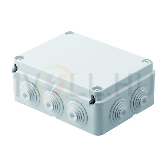 Doboz falonkívüli plombálható műanyag 254.5mm x 334.5mm-hossz 128mm IP55 szürke 44CE GEWISS - GW44009