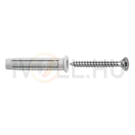 Dübel univerzális PZ2 facsavarral csavarméret: 5x60mm 8mmd-furat 40mm műanyag FXSZ CELO - 98FXSZ
