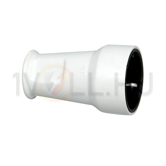 Dugalj lengő 2P+F 16A 250V egyenes műanyag csavaros szürke IP20 Kopp - 182704006