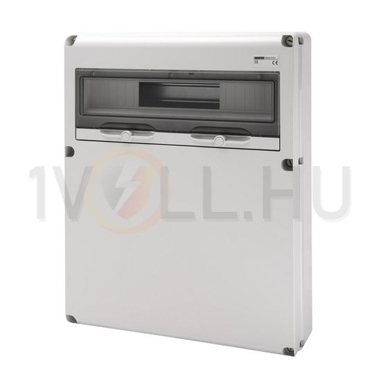 Dugaszoló kiselosztó 63A/400V 20M teli előlap műanyag fali IP65 szürke 68Q-DIN GEWISS - GW68012N