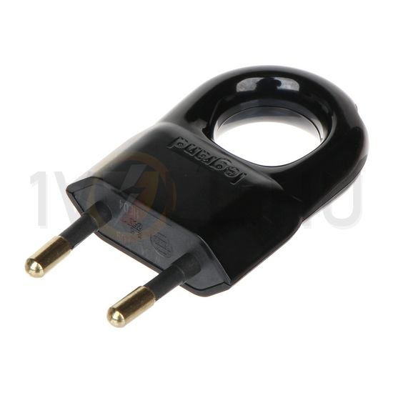 Dugvilla EURO 2P 2.5A egyenes 230V fekete műanyag csavaros IP20 LEGRAND - 050309