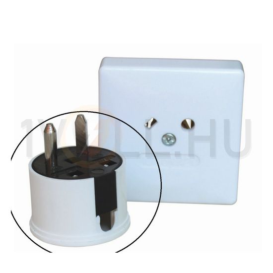 Dugvilla polaritásbiztos pipa 24V fehér műanyag csavaros IP20 VA Elektronika - DO24-162-K