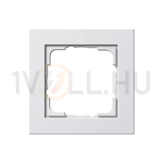 E2 keret 1-es vízszintes és függőleges műanyag fehér fényes GIRA - 021129