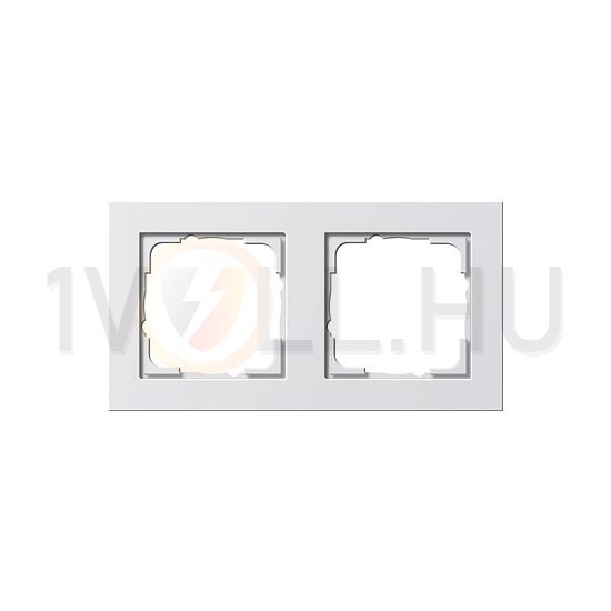 E2 keret 2-es vízszintes és függőleges műanyag fehér fényes GIRA - 021229