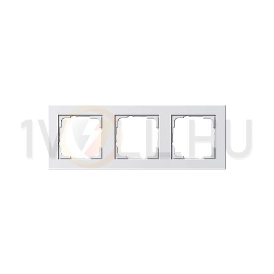 E2 keret 3-es vízszintes és függőleges műanyag fehér fényes GIRA - 021329