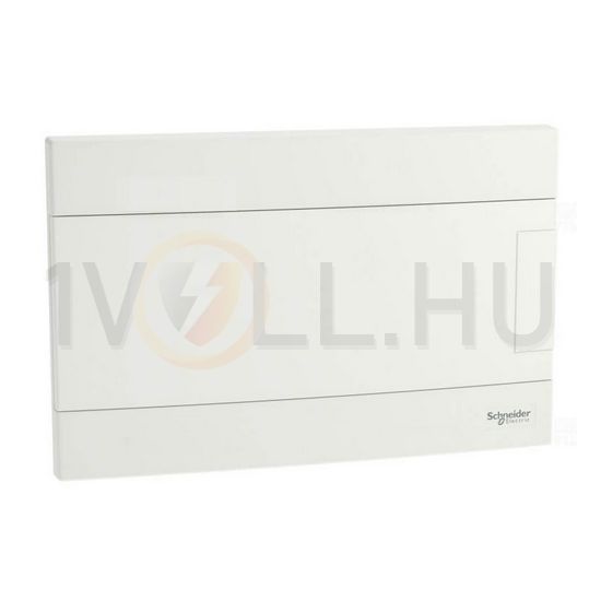 Kiselosztó PE/N-sínnel 1x 18M süllyesztett fehér IP40 teli ajtó EASY9 EU Schneider - EZ9EUB118