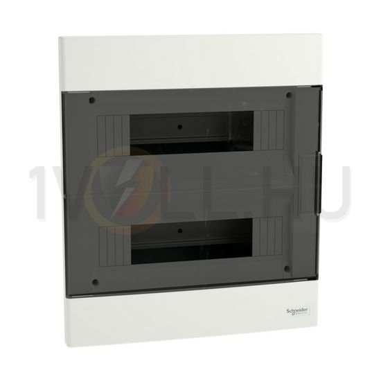 Kiselosztó PE/N-sínnel 2x 12M süllyesztett fehér IP40 átlátszó teli ajtó EASY9 EU Schneider - EZ9EUA212