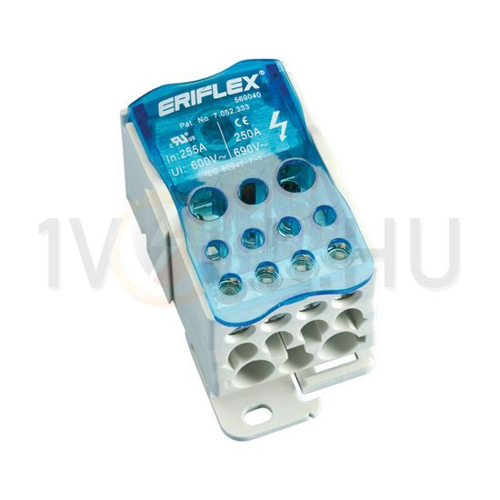 Elosztókapocs 35-120mm2/betáp 1P csavaros 4csatl./10mm2 5csatl./16mm2 nVent ERIFLEX UD-250A ERICO - 569040