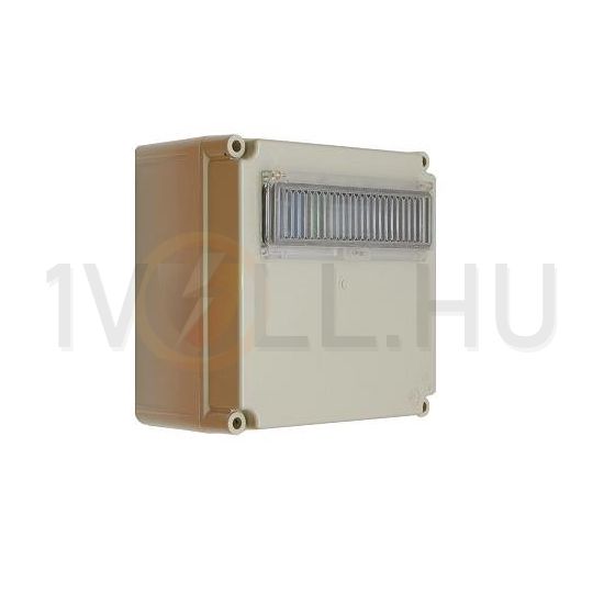 Elosztószekrény 12modul kalapsínnel műanyag 300mmx 300mmx 170mm PVT 3030 ÁK 1x12 Csatári Plast - CSP33105000