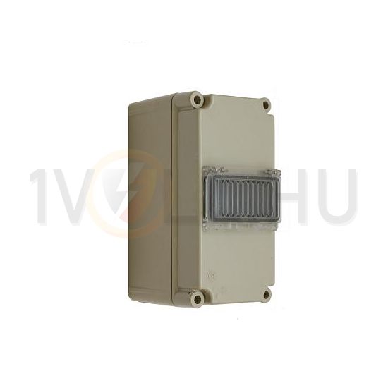 Elosztószekrény 6modul kalapsínnel műanyag 300mmx 150mmx PVT 1530 ÁK 1x6 - NÁF Csatári Plast - CSP31103000