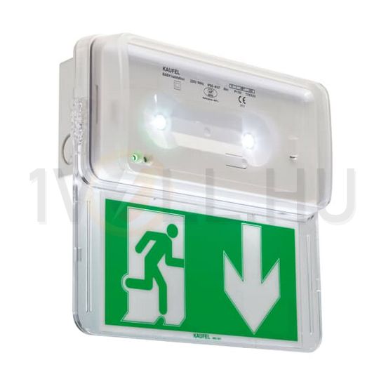 Élvilágítós plexilap piktogrammal XT100E-vészvilágítóhoz szimmetrikus üveg ABB - 7TCA091360R0505