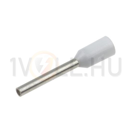 Érvéghüvely DIN-VDE szigetelt normál 0.75mm2 8mm fehér TRACON - E050