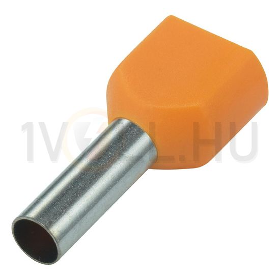 Érvéghüvely szigetelt iker 2x 0.5mm2 14mm narancs H0,5/14 ZH OR SV Weidmüller - 9004440000