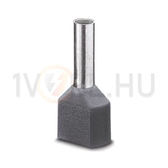 Érvéghüvely szigetelt iker 2x 4mm2 22mm szürke H4/22D ZH GR SV Weidmüller - 9004730000