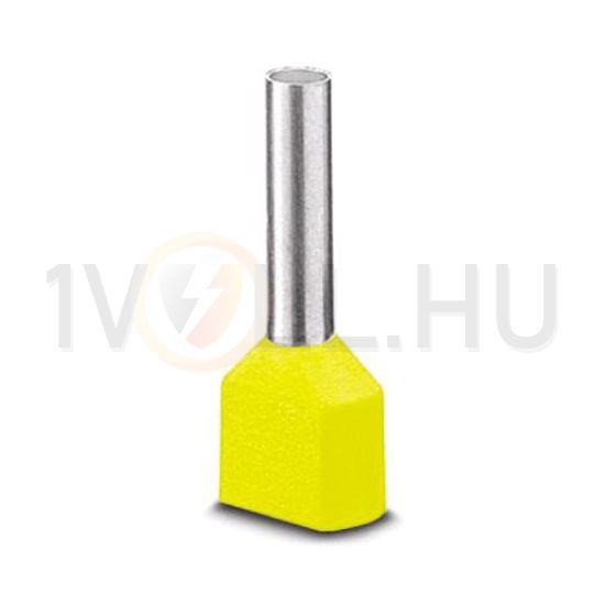 Érvéghüvely szigetelt iker 2x 6mm2 23mm sárga H6,0/23D ZH GE SV Weidmüller - 9004720000