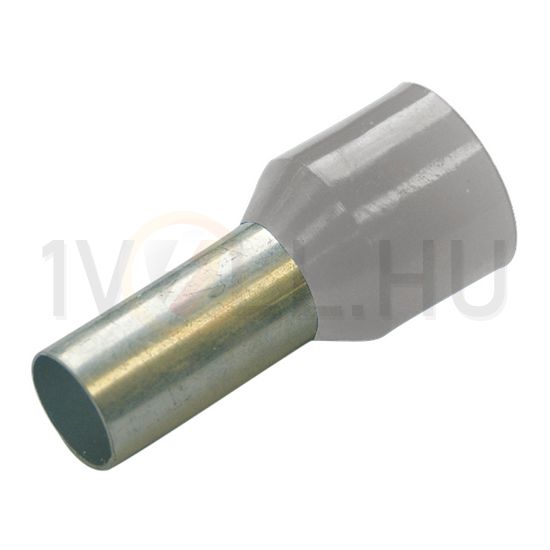 Érvéghüvely szigetelt normál 4mm2 18mm szürke Haupa - 270816