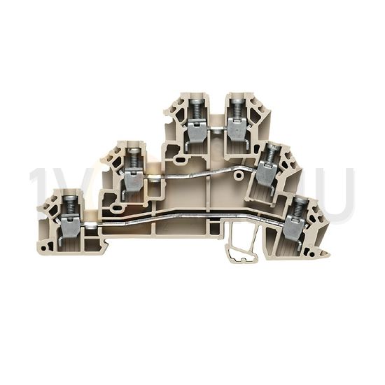 Érzékelő/beavatkozó sorkapocs 3-vez 24A 250V 3-szintes csavaros/ bézs DLD 2.5 DB Weidmüller - 1784180000