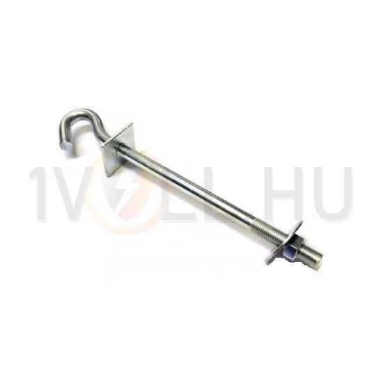 Fali horog átmenő, menetes 250mm hosszú 9500