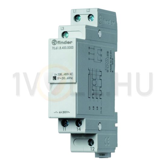 Fázisfigyelő relé 1v fázissorrend-figyelés 70.61.8.400.0000 FINDER - 706184000000