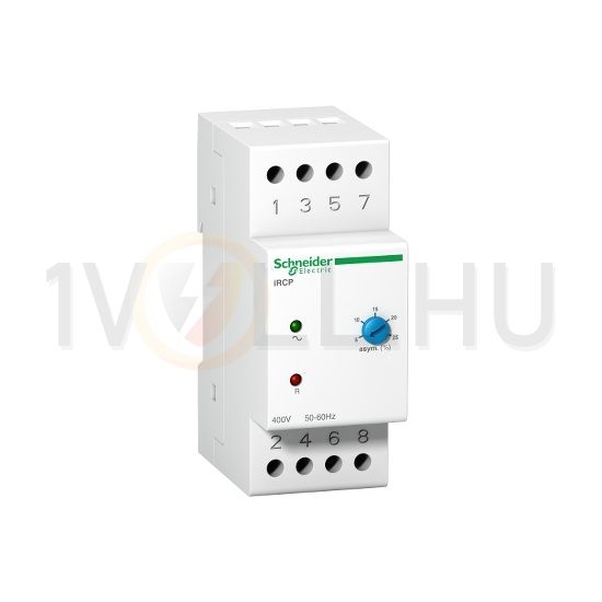 Fázisfigyelő relé multifunkciós 0.15-10V 1v fázissorrend-figyelés Acti9 iRCP Schneider - A9E21180