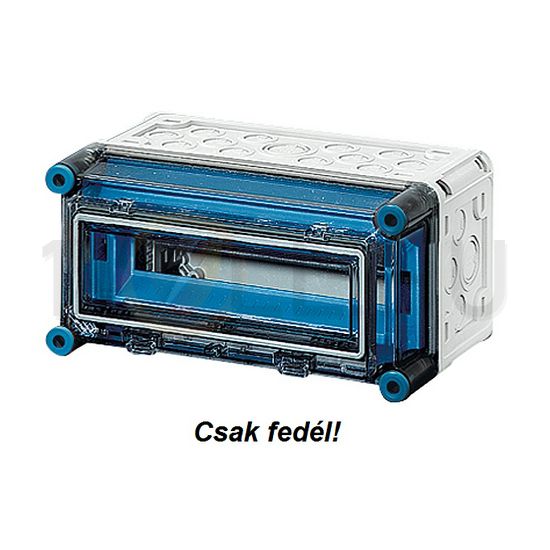 Fedél csapófedeles átlátszó 300mmx 150mmx műanyag Mi 71111 FED Hensel - 1093425