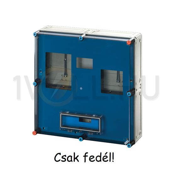 Fedél csapófedeles átlátszó 600mmx 600mmx műanyag Mi 72861 FED Hensel - 1093438