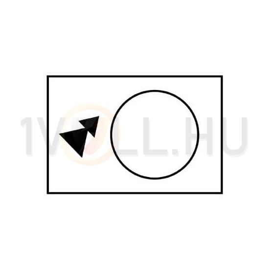 Felirati tábla darukapcsolóhoz