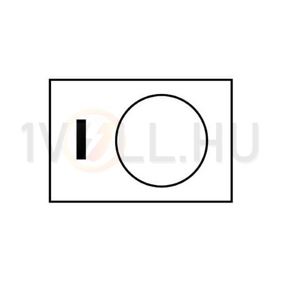 Felirati tábla darukapcsolóhoz