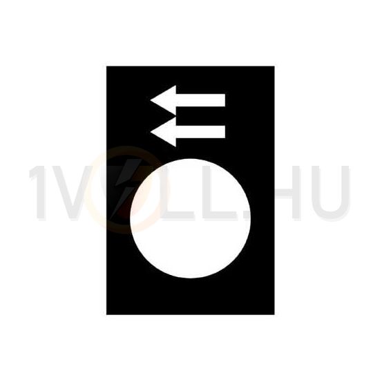 Felirati tábla darukapcsolóhoz