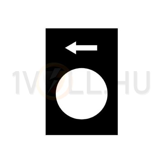 Felirati tábla darukapcsolóhoz