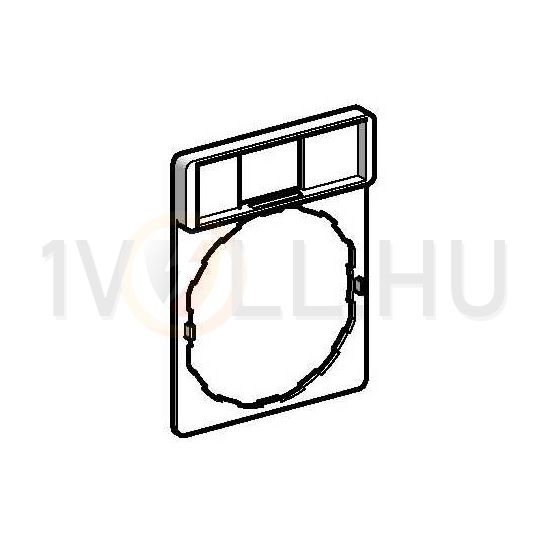 Felirati tábla tartó d22 téglalap 30mm x 40mm x fekete Harmony XB4 Schneider - ZBZ32