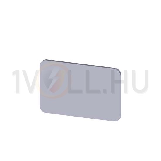 Felirati tábla RSU1-hez üres üres ezüst téglalap 27mm x 17.5mm x SIRIUS ACT SIEMENS - 3SU1900-0AD81-0AA0