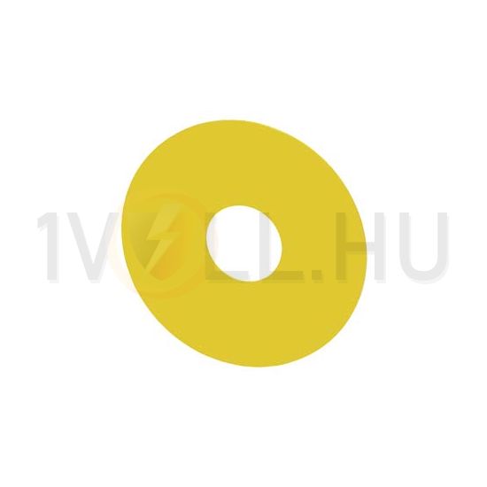 Felirati tábla d22 vészgombhoz üres üres sárga kerek 75mm/ SIRIUS ACT SIEMENS - 3SU1900-0BC31-0AA0