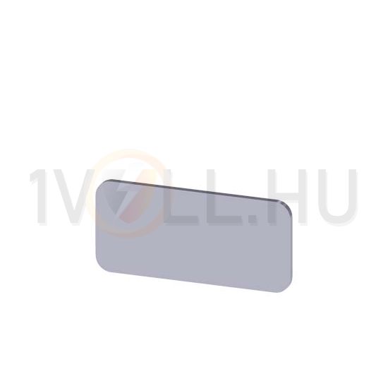 Felirati tábla RSU1-hez üres üres ezüst téglalap 27mm x 12.5mm x SIRIUS ACT SIEMENS - 3SU1900-0AC81-0AA0